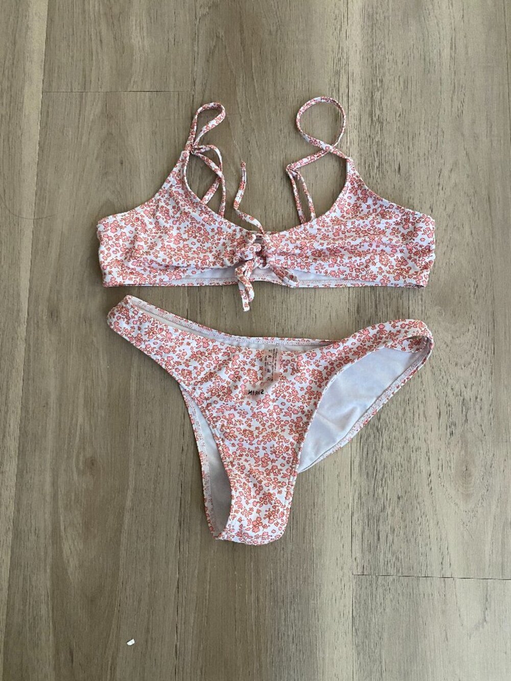 Swim Bundle Size Small  | SHEIN Floral Bikini Set + Floral High Waist & Orange - Picture 2 of 14
